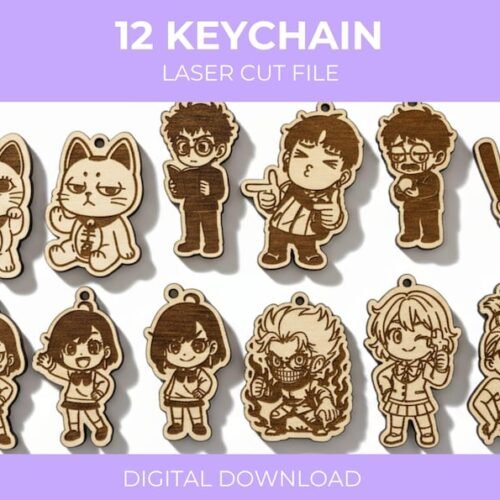 Llaveros DanDaDan 12 tipos descarga digital