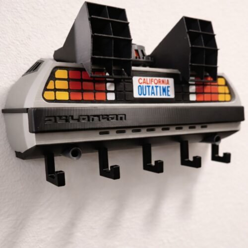 portallaves delorean de regreso al futuro