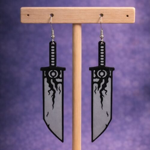 Pendientes espadas de william de código lyoko