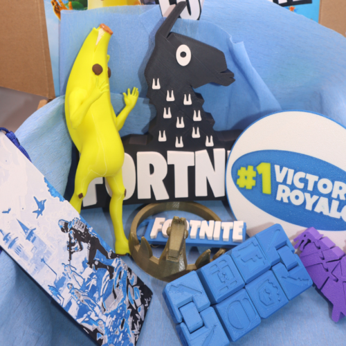 Caja sorpresa de accesorios del videojuego Fortnite
