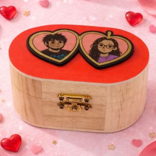 Caja de Madera Personalizada para Parejas – Regalo San Valentín