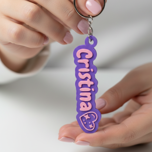 llavero personalizado con nombre y emoji
