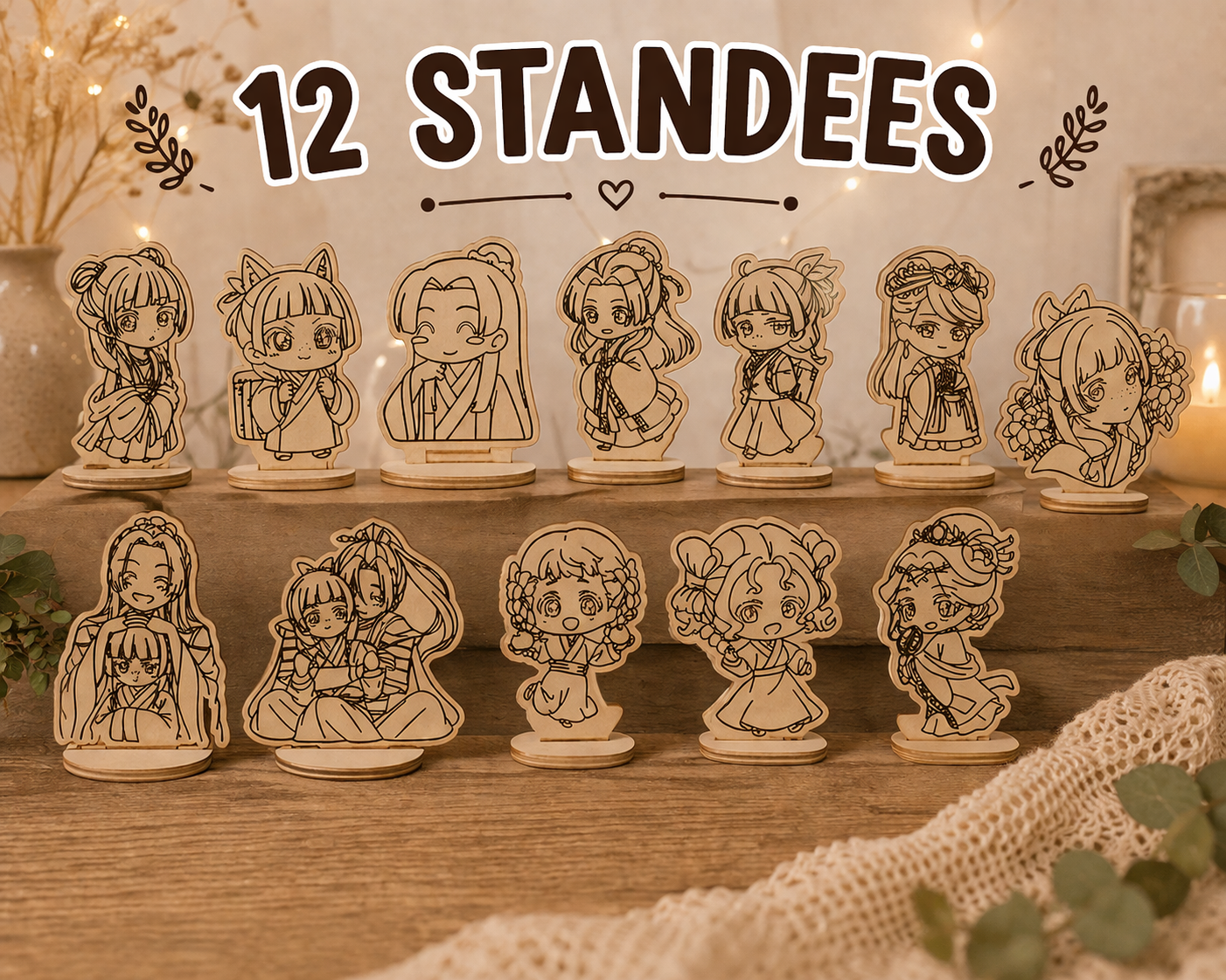 Pack 12 Standees de Los Diarios de la Boticaria | Descarga Digital